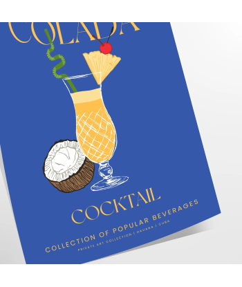 Pina Colada Cocktail Affiche ouvre sa boutique