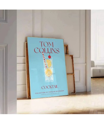 Affiche Cocktails Tom Collins livraison gratuite