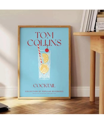 Affiche Cocktails Tom Collins livraison gratuite