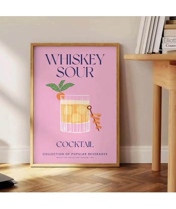 Cocktail Whisky Sour Affiche est présent 