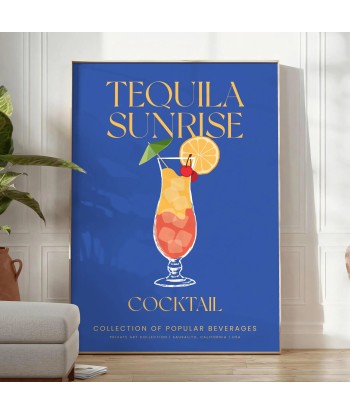 Affiche Cocktail Tequila Sunrise solde