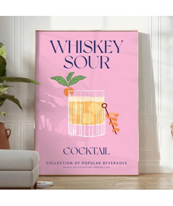 Cocktail Whisky Sour Affiche est présent 