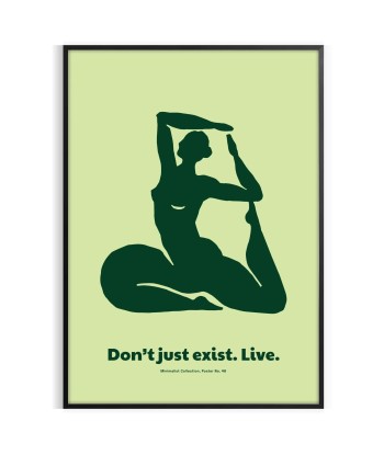 Don’T Just Exister Live Yoga Affiche les muscles