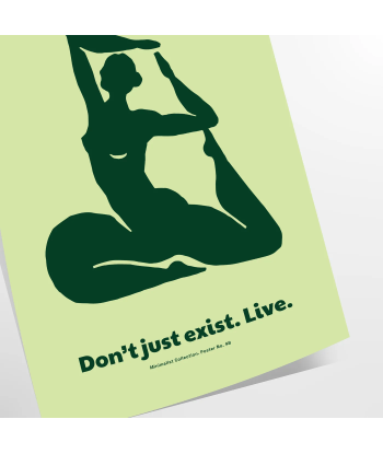 Don’T Just Exister Live Yoga Affiche les muscles