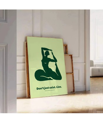 Don’T Just Exister Live Yoga Affiche les muscles