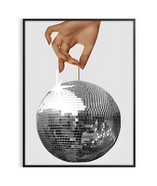 Disco Hand Graphic Wall Print 50-70% off 