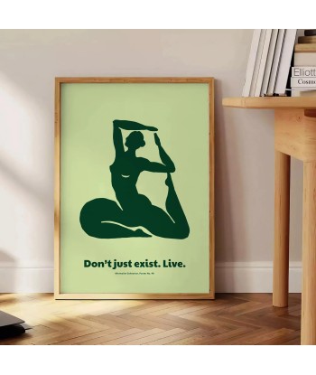 Don’T Just Exister Live Yoga Affiche les muscles