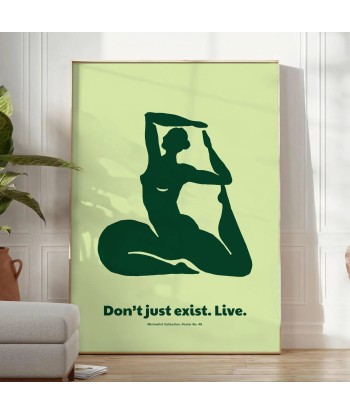 Don’T Just Exister Live Yoga Affiche les muscles