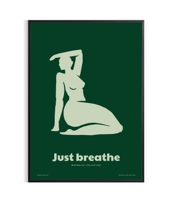 Respirez Simplement Le Yoga Poster une grave pollution 