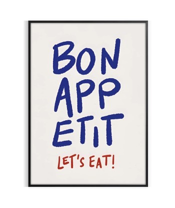 Bon Appetit Lets Eat Kitchen Art Print Economisez 