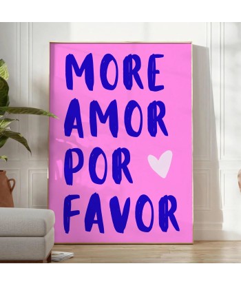 Mor Amor Por Favor Motivation Affiche france