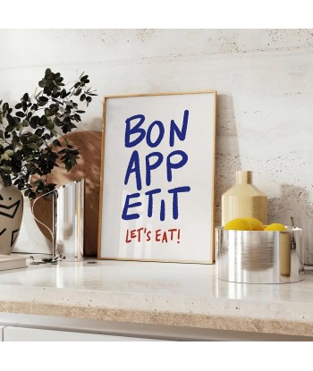 Bon Appetit Lets Eat Kitchen Art Print Economisez 