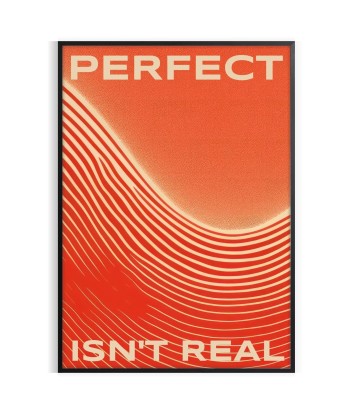 Perfect Isn T Real Motivation Wall Affiche 2 - 3 jours ouvrés.