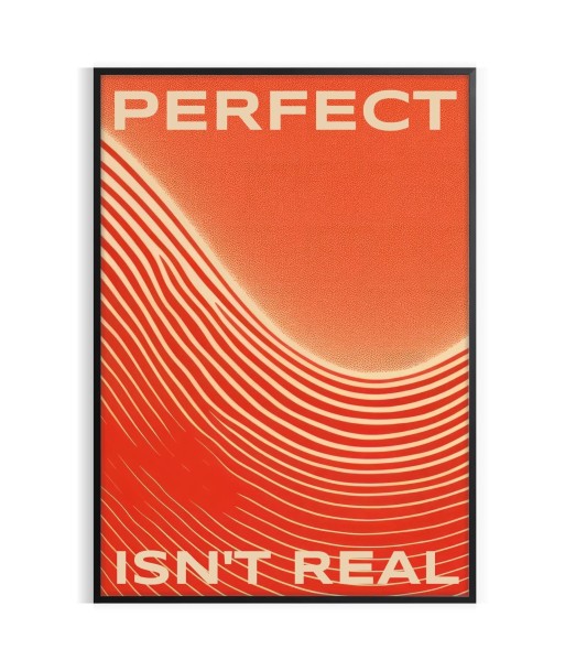 Perfect Isn T Real Motivation Wall Affiche 2 - 3 jours ouvrés.