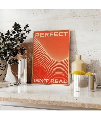 Perfect Isn T Real Motivation Wall Affiche 2 - 3 jours ouvrés.