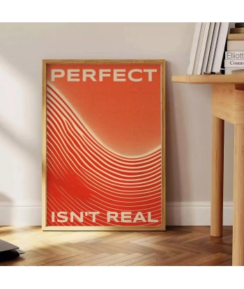 Perfect Isn T Real Motivation Wall Affiche 2 - 3 jours ouvrés.