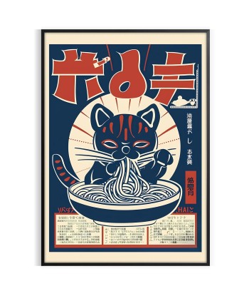 Cat Ramen Kitchen Art Print prix pour 