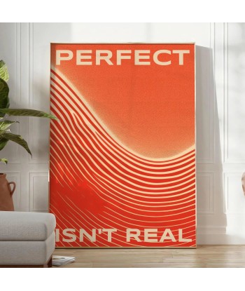 Perfect Isn T Real Motivation Wall Affiche 2 - 3 jours ouvrés.