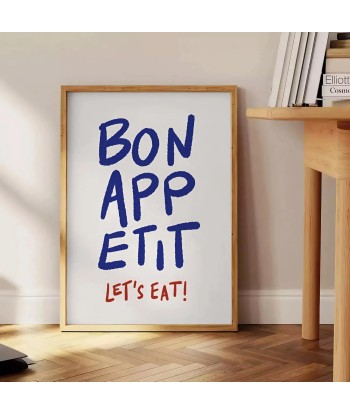 Bon Appetit Lets Eat Kitchen Art Print Economisez 