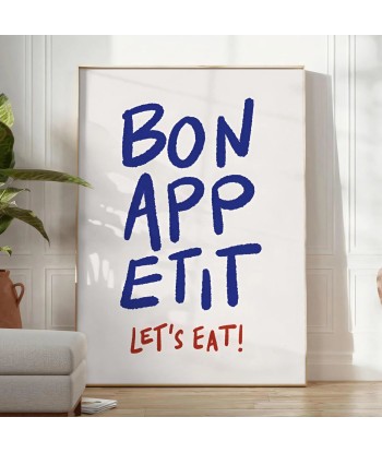 Bon Appetit Lets Eat Kitchen Art Print Economisez 