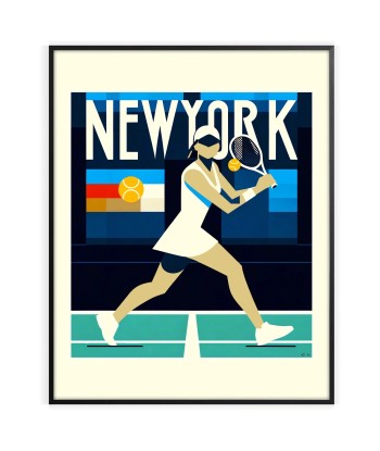 Affiche Tennis Affiche New York une grave pollution 