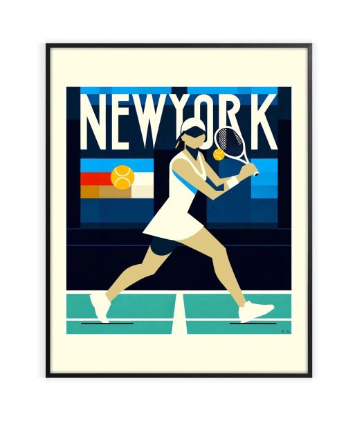 Affiche Tennis Affiche New York une grave pollution 