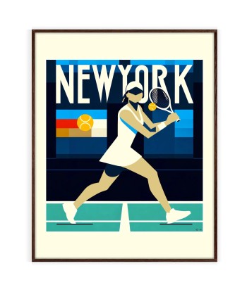 Affiche Tennis Affiche New York une grave pollution 