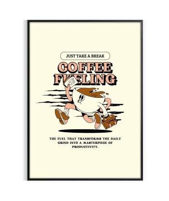 Coffee Fueling Kitchen Art Print 2023