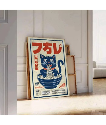 Cat Ramen Kitchen Wall Print de votre