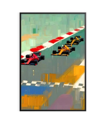 Affiche Formule 1 brillant des détails fins