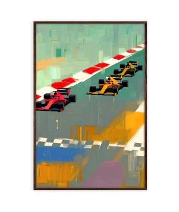 Affiche Formule 1 brillant des détails fins