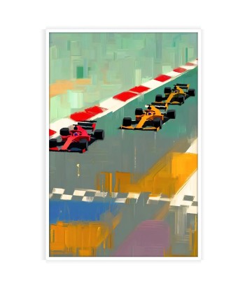 Affiche Formule 1 brillant des détails fins