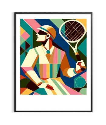 Affiche Tennis Rétro votre