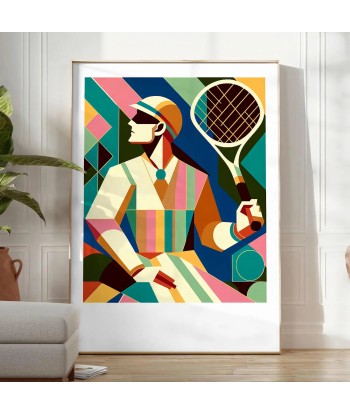 Affiche Tennis Rétro votre