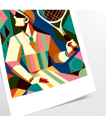 Affiche Tennis Rétro votre