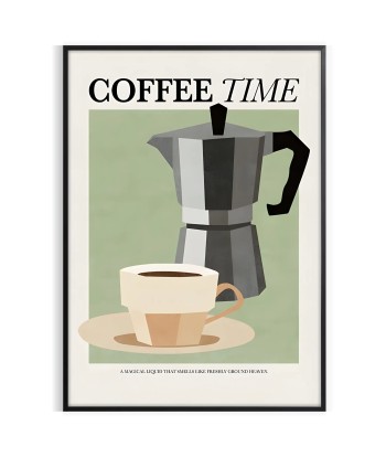 Coffee Time Kitchen Wall Print la chaussure