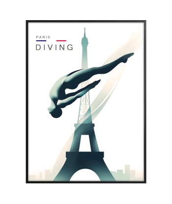 Plongée Affiche Paris Poster Natation Comparez plus de prix