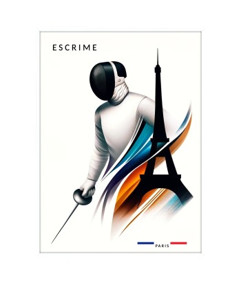 Affiche Escrime Affiche Paris pour bénéficier 