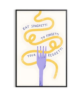 Eat Spaghetti Kitchen Print Pour