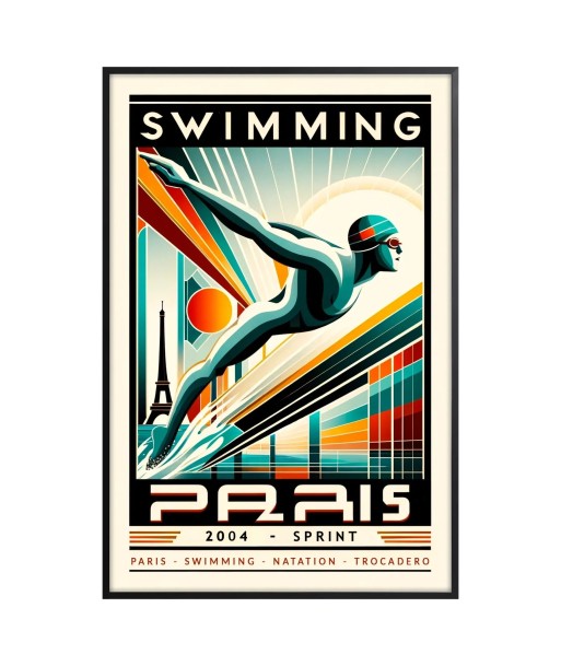 Affiche Natation Affiche Paris destockage