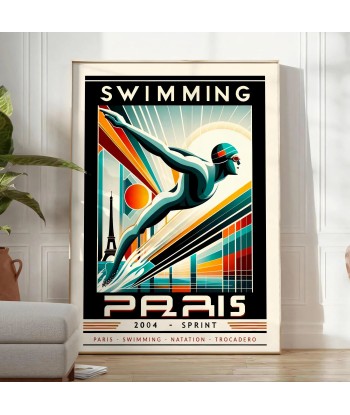 Affiche Natation Affiche Paris destockage