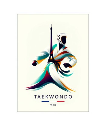 Taekwondo Affiche Paris Poster l'achat 