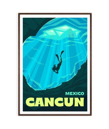 Affiche Voyage Affiche Cancun Par le système avancé 