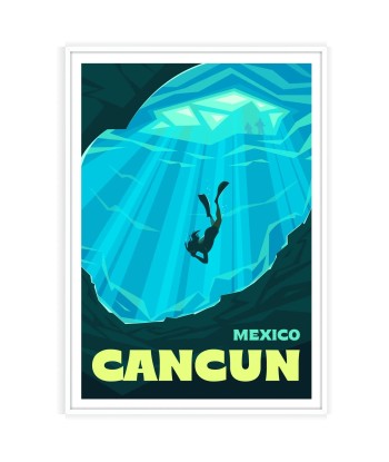 Affiche Voyage Affiche Cancun Par le système avancé 