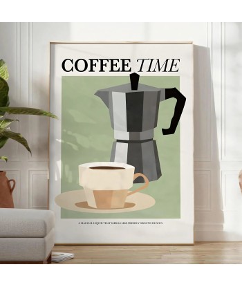 Coffee Time Kitchen Wall Print la chaussure