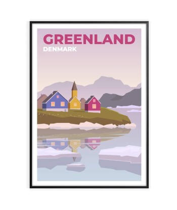 Groenland Poster Danemark Voyage Affiche Venez découvrir notre 