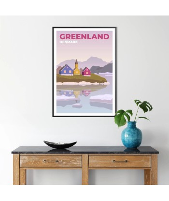 Groenland Poster Danemark Voyage Affiche Venez découvrir notre 