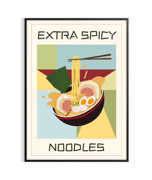 Extra Spicy Noodles Kitchen Wall Art votre restaurant rapide dans 