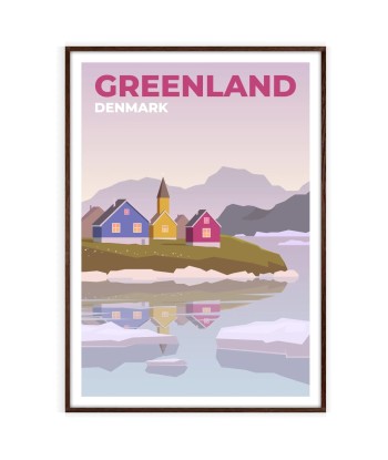 Groenland Poster Danemark Voyage Affiche Venez découvrir notre 