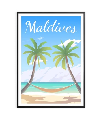 Affiche Voyage Affiche Maldives des créatures d'habitude